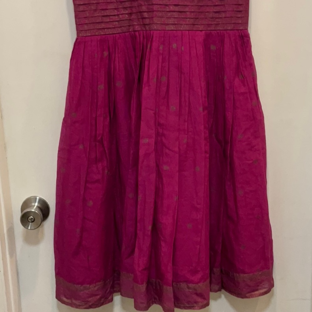 Isacc Mizrahi Elegant Pink Sleeveless v neck Dress - Picture 3 of 7